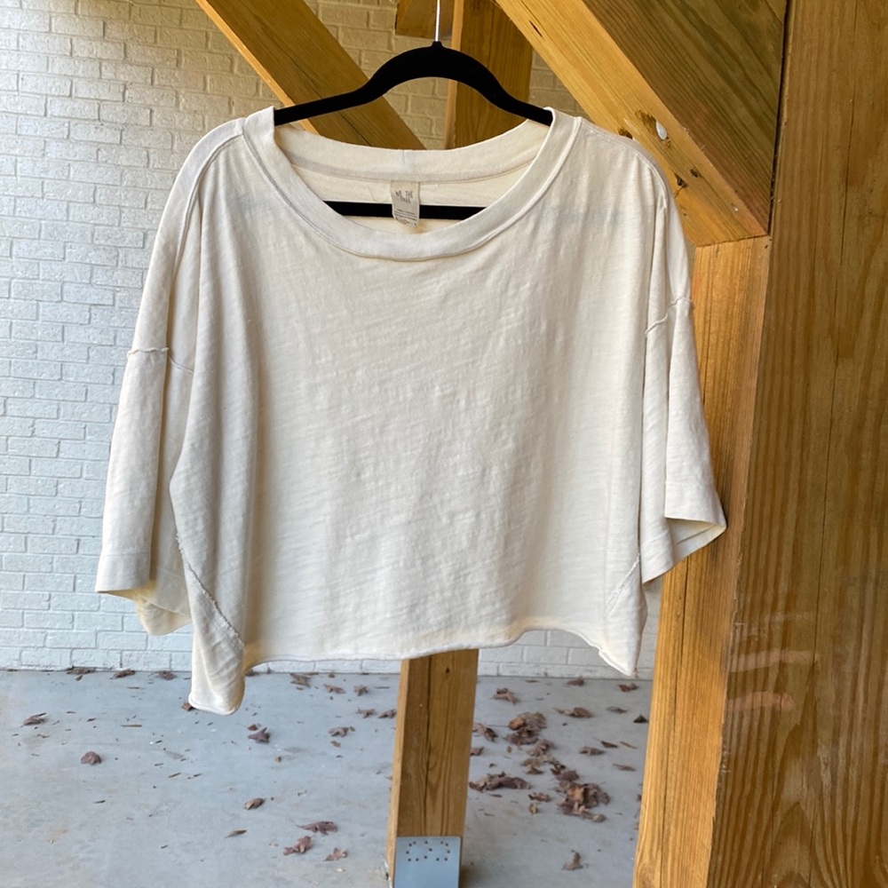 We the free - cream crop top - small